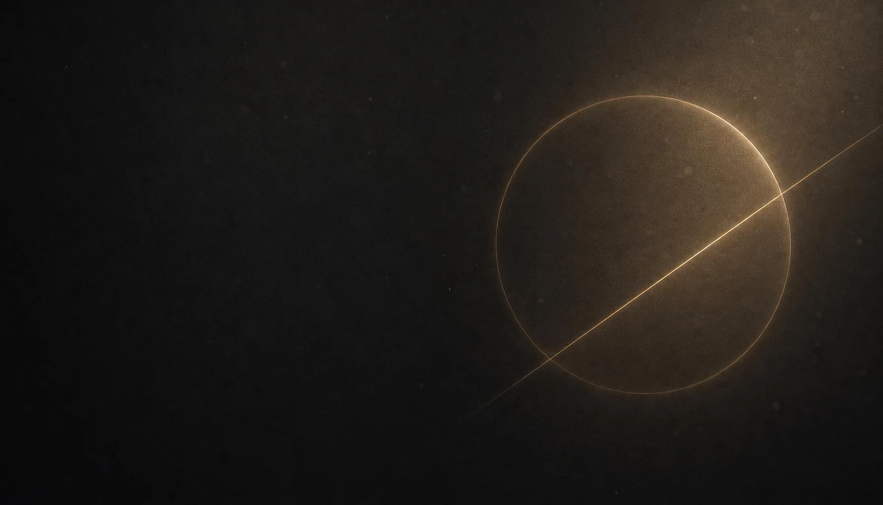 The Schoeman Clinic hormonal health hero artwork: a fine gold ring crossed by a single line of light